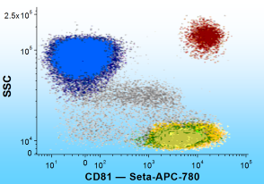  Peripheral blood samples stained with CD81 — Seta-APC-780